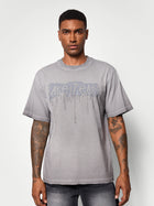 Washed Textured Printed T-shirt