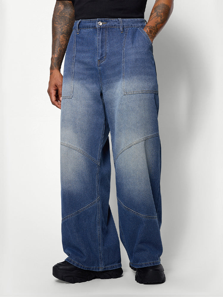 Washed Baggy Jeans