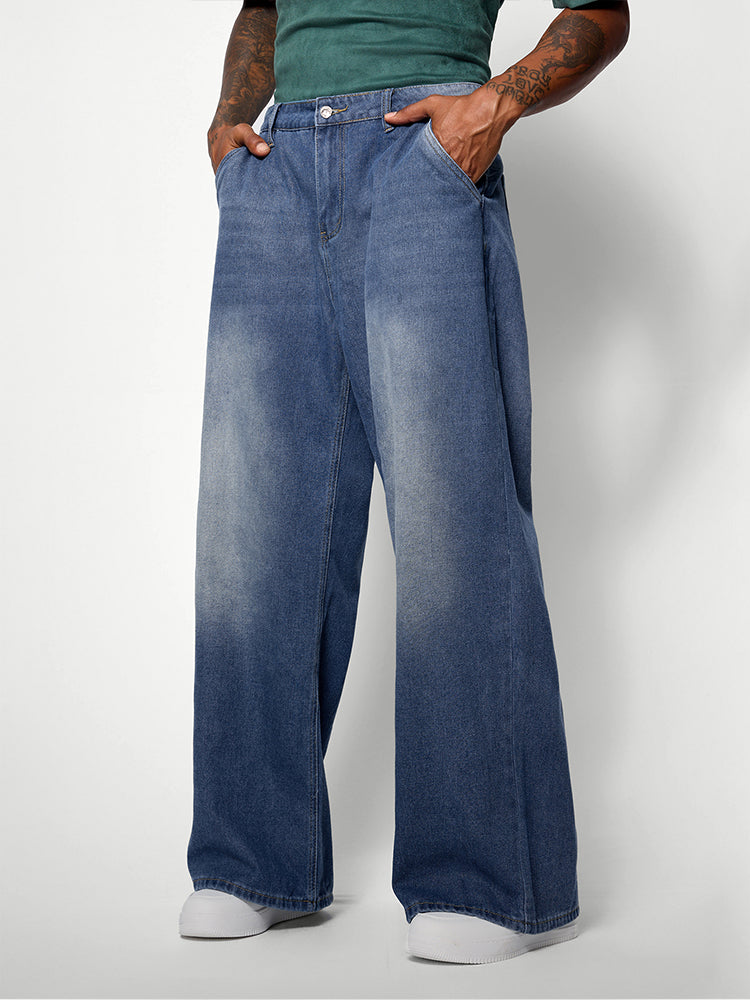 Washed Denim Classic Jeans