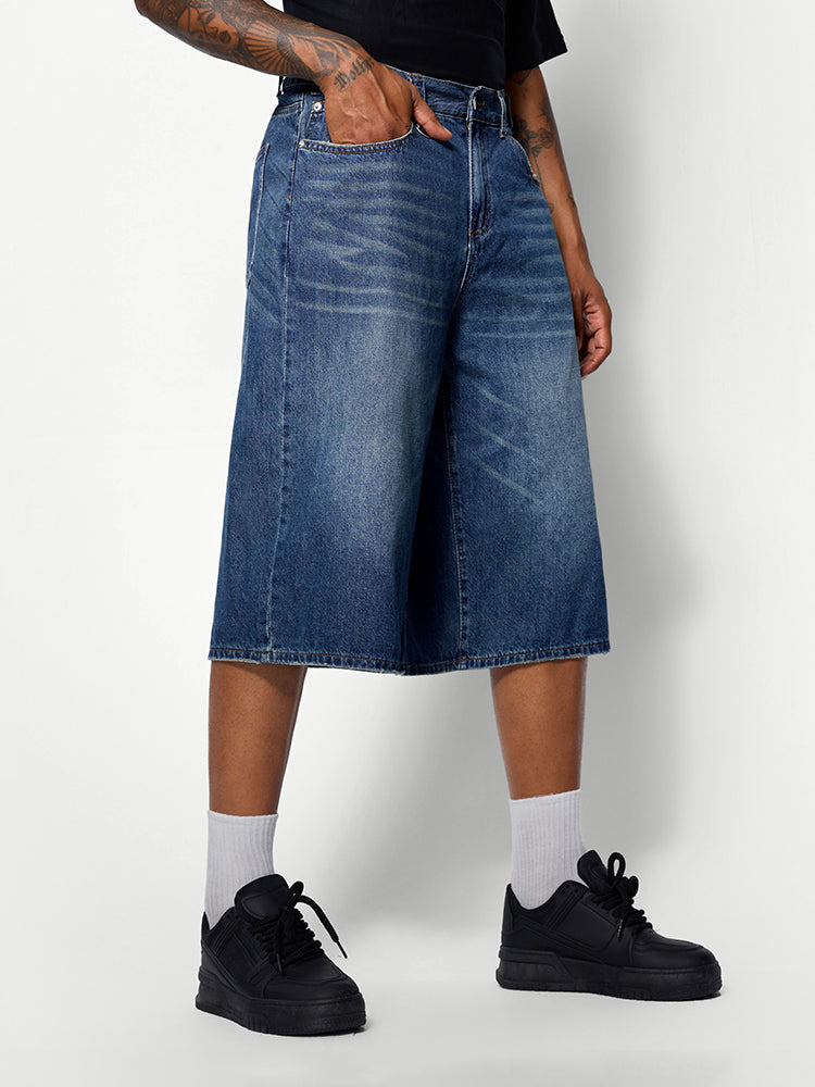 Slant Pocket Wide Leg Jeans