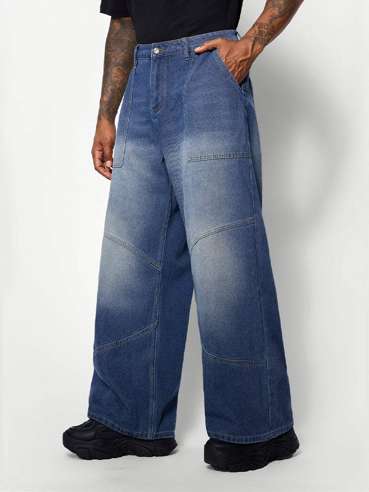 Washed Baggy Jeans