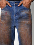 Heavy-duty Distressed Ripped Jeans