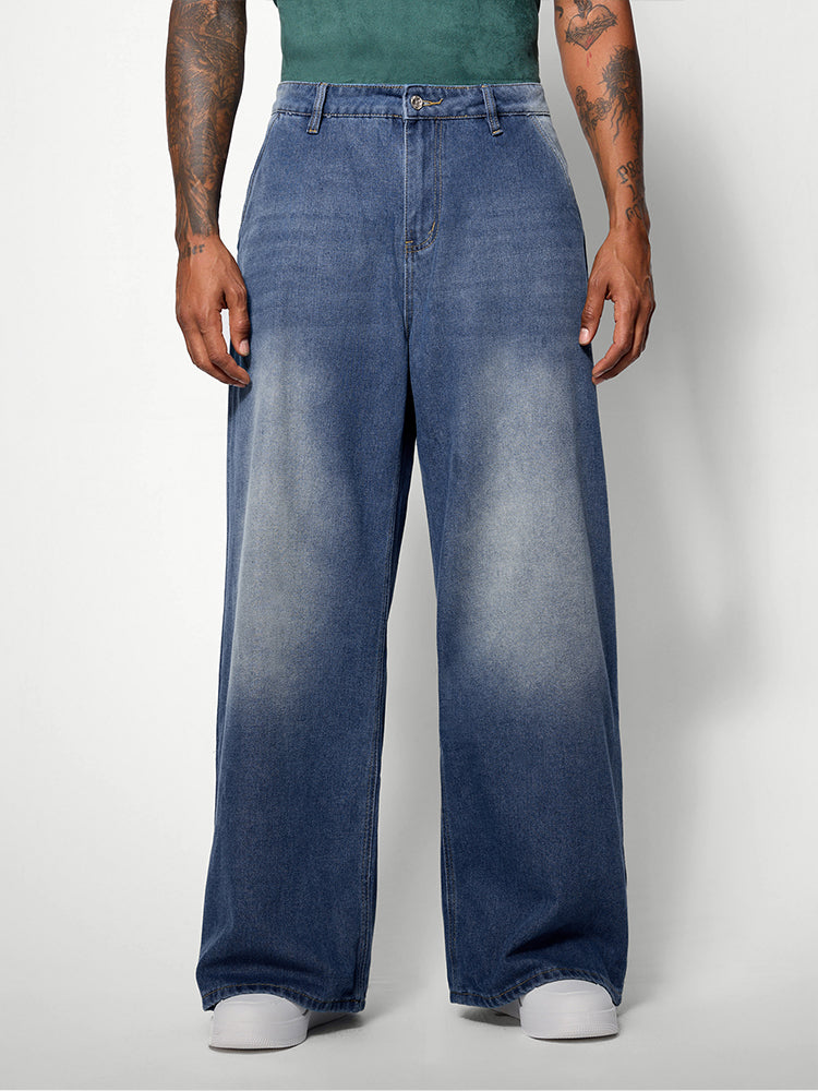 Washed Denim Classic Jeans