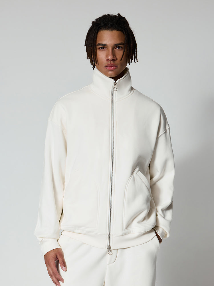 Blank Turtleneck Fleece Jacket