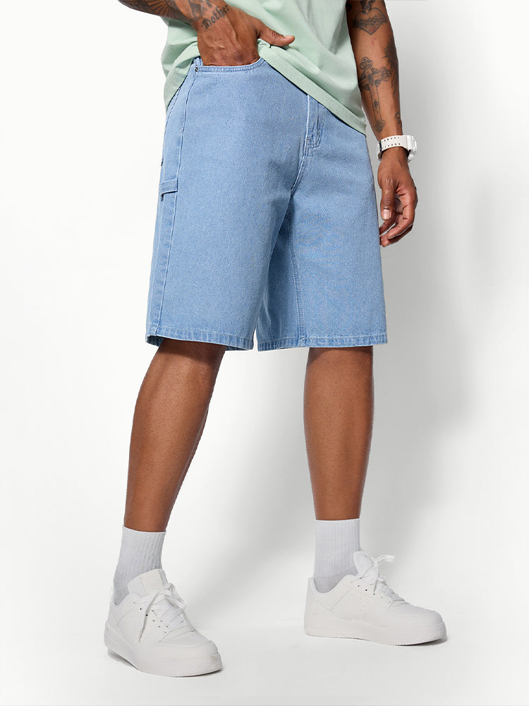 Blue Straight Leg  Jorts