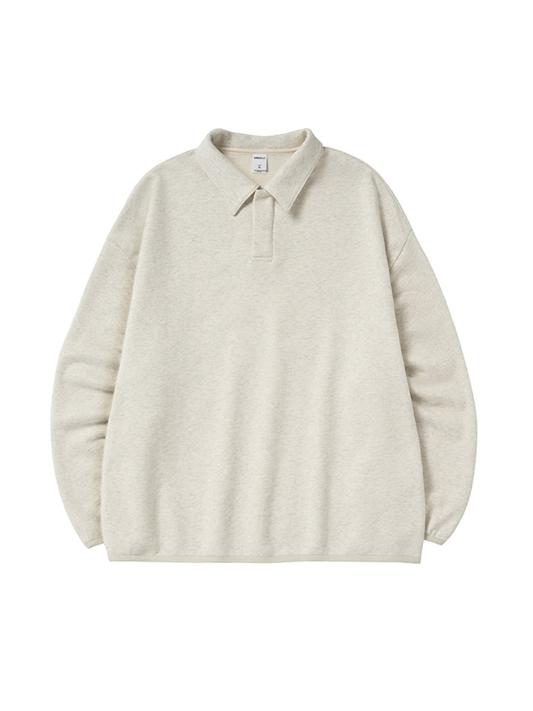 Fleece Oversized Polo sweatshirt