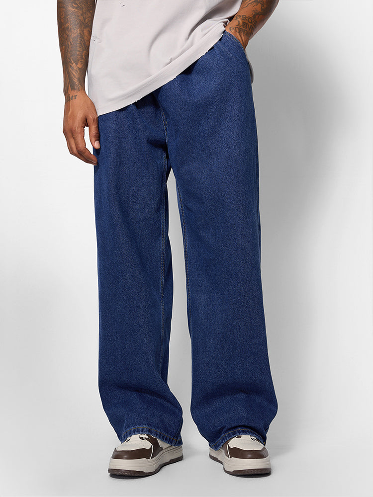 Classic Washed Denim Pants