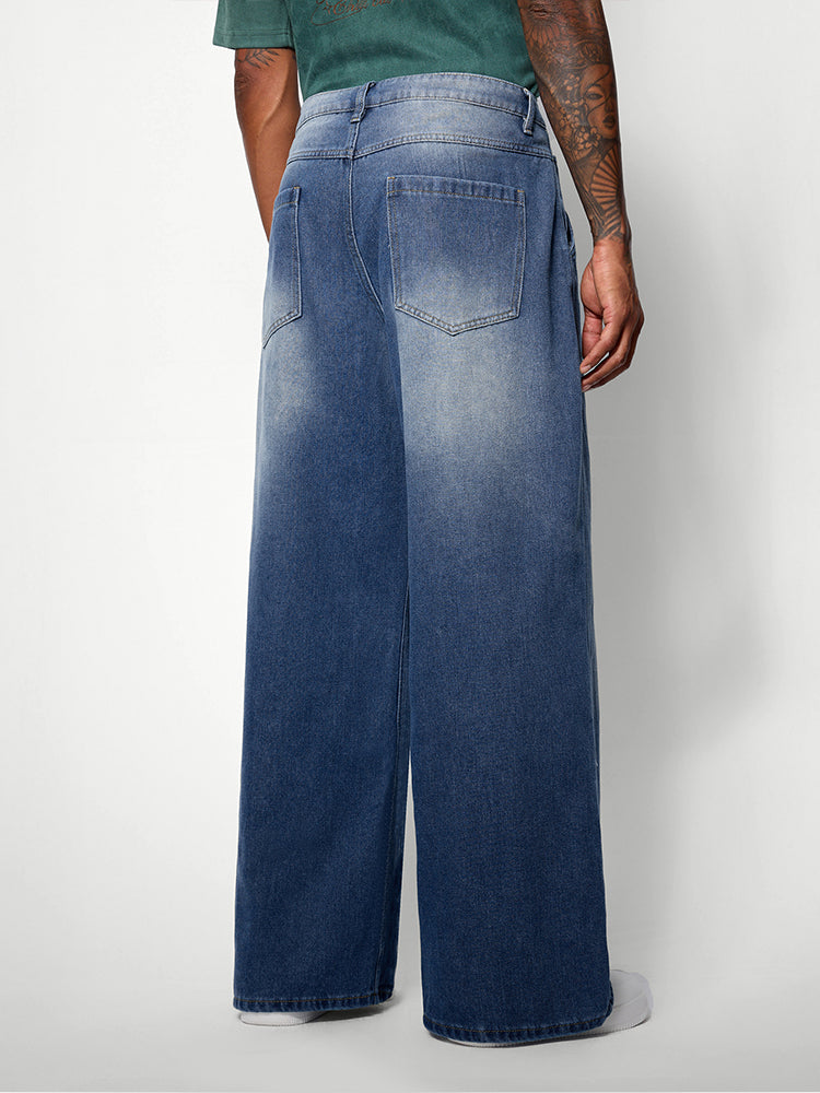 Washed Denim Classic Jeans