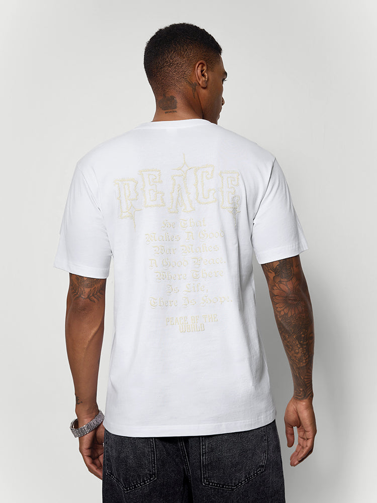 INFLATIONSTREET "PEACE"Printed T-shirts