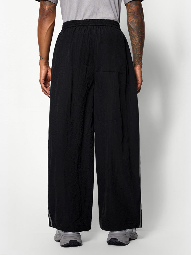 Patchwork Wide-Leg Pants