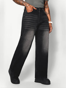 Washed Wide Leg Jeans