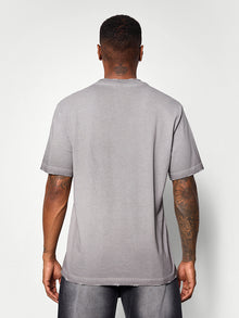 Washed Textured Printed T-shirt