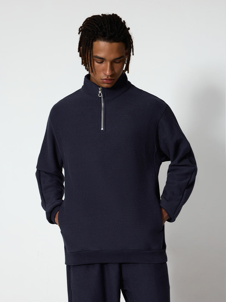 Half Zip Up Sweatshirt