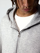 Grey Zip Up Fleece Hoodies