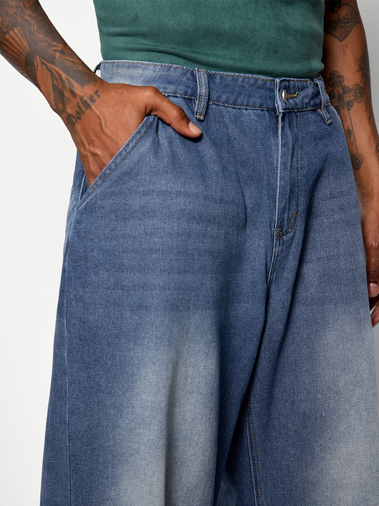 Washed Denim Classic Jeans