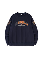 Reverse Weave Embroidered Sweatshirt