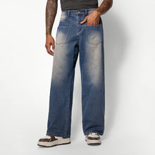 Blue Washed Baggy Jeans